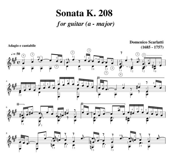 Scarlatti Sonata K 208