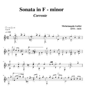 Galilei Sonata in F minor Corrente