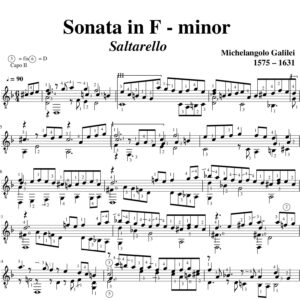 Galilei Sonata in F minor Saltarello
