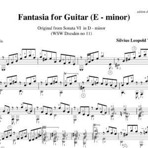 Weiss Sonata WSW 11 Fantasia