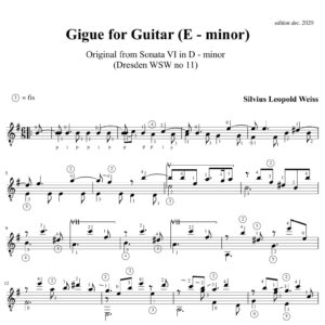 Weiss Sonata WSW 11 Gigue
