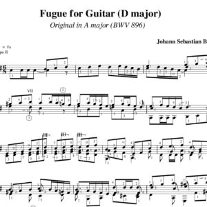 Bach Fugue BWV 896