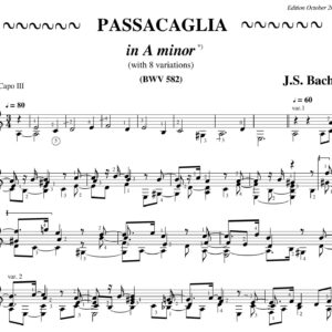 Bach Passacaglia BWV 582 a minor