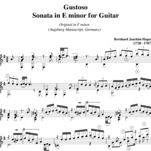 Hagen Sonata F minor Gustoso