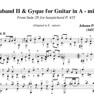 Pachelbel Saraband II & Gyque Suite 28 in A minor P 435