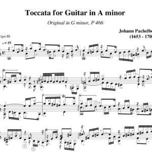 Pachelbel Toccata a minor P 466