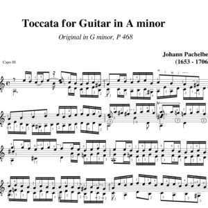 Pachelbel Toccata a minor P 468