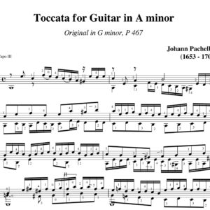 Pachelbel Toccata a minor P. 467