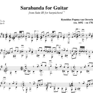 Popma Suite III Sarabanda