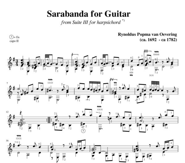 Popma Suite III Sarabanda