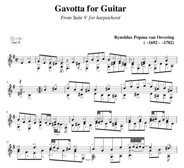 Popma Suite V Gavotta