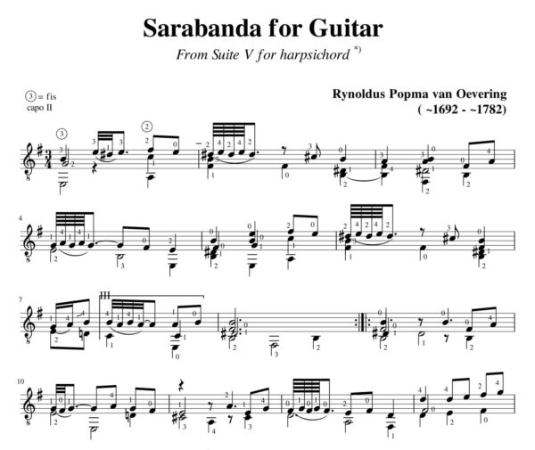 Popma Suite V Sarabanda