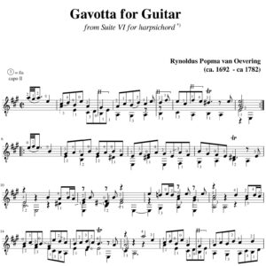 Popma Suite VI Gavotta