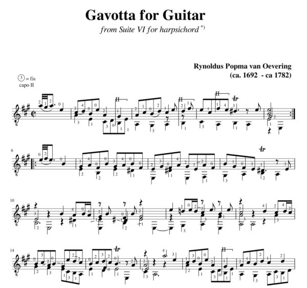 Popma Suite VI Gavotta