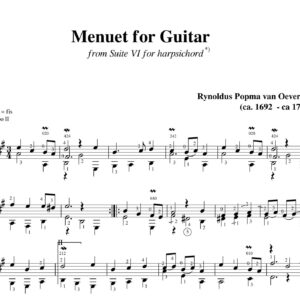 Popma Suite VI Menuet