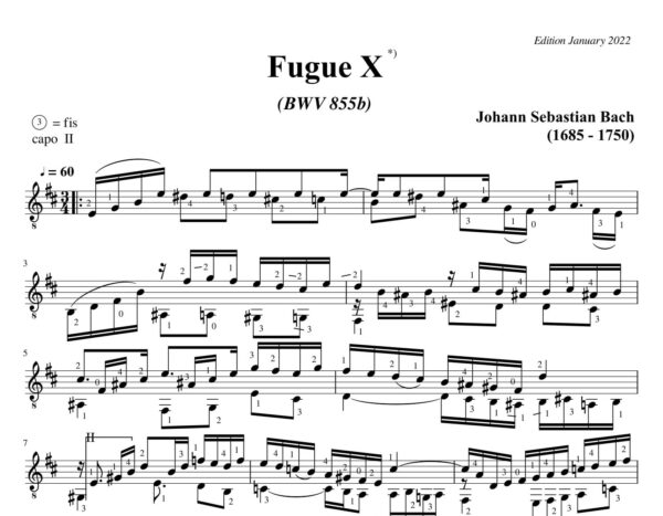 Bach Fugue X BWV 855b