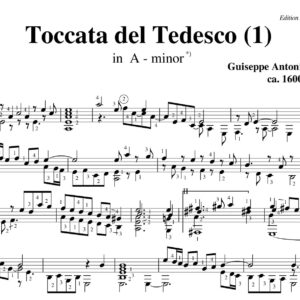 Doni Toccata Tedesco 1 in A minor