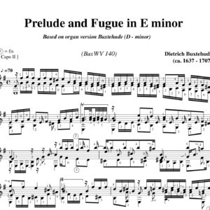 Buxtehude Prelude and Fugue BuxWV 140