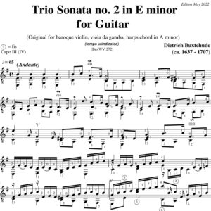 Dietrich Buxtehude Sonata no.2