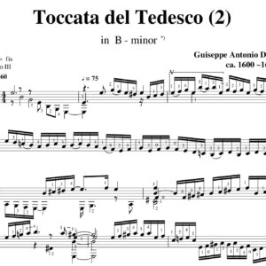 Doni Toccata Tedesco 2 in B minor