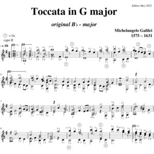 Galilei Sonata Bflat major Toccata to G major