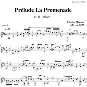 Charles Mouton Prelude La Promenade Suite 2 Livre 2