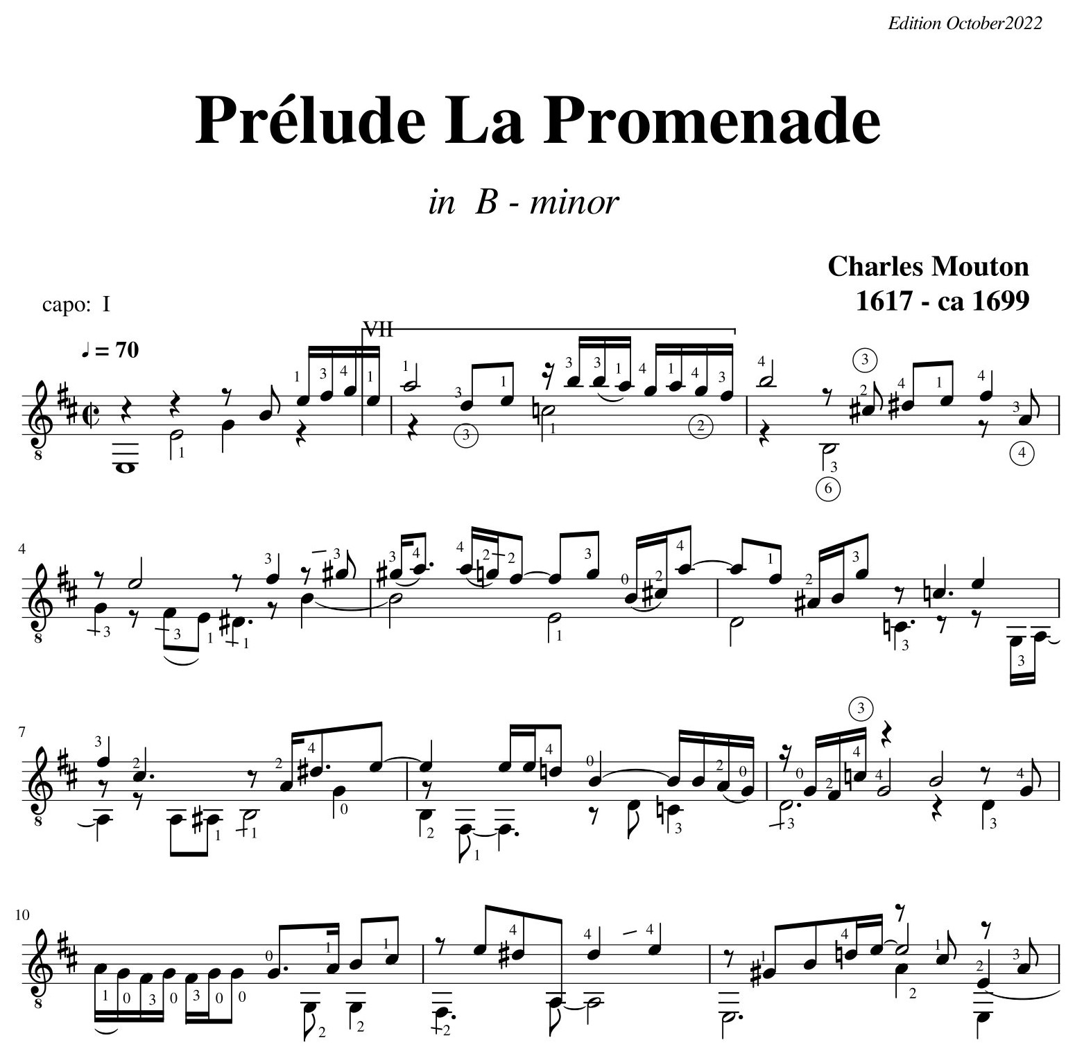 Charles Mouton Prelude La Promenade Suite 2 Livre 2