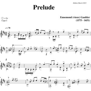 Gaultier Ennemond Prelude