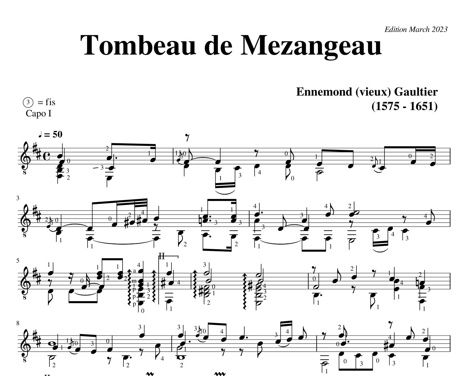 Gaultier Ennemond Tombeau de Mezangeau