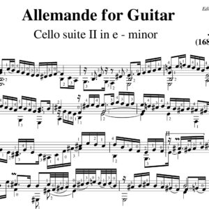 Bach Cello Suite 2 Allemande BWV 1008