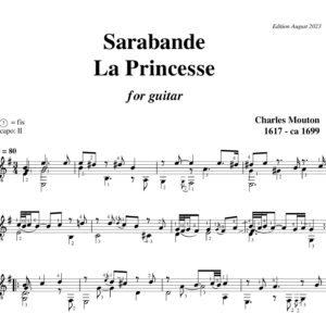 Charles Mouton Sarabande La Princesse