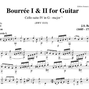 Bach Cello Suite 4 Bourrée I & II BWV 1010