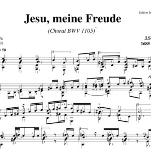 Bach Jesu meine Freude BWV 1105