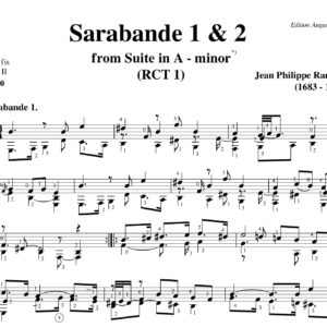 Rameau Sarabande 1 & 2. RCT1